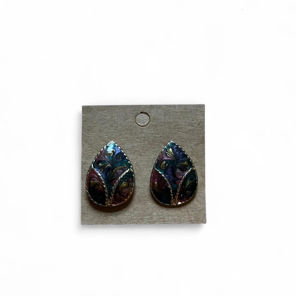 80’s multicolor earrings
